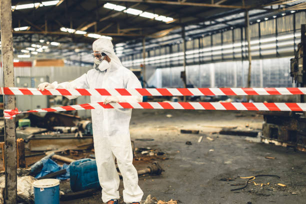 Professional Trauma Scene Cleanup technician working in Richmond, MI